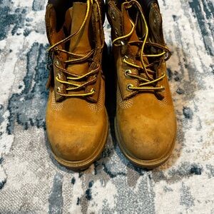 Timberland Kids Tan Leather Boots